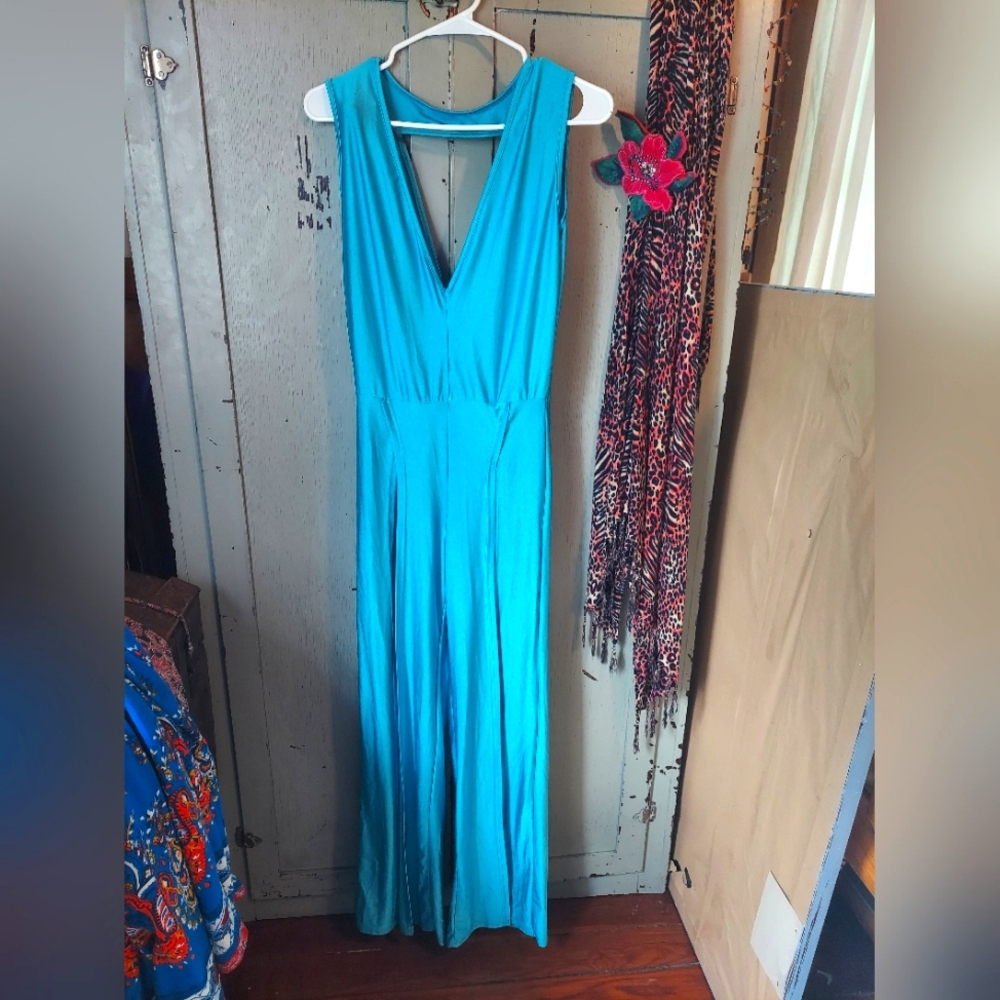 electric blue romper